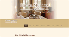 Desktop Screenshot of hotel-cafe-mueller.de